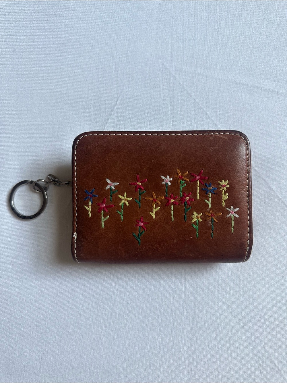 Fossil Genuine Leather Embroidered Wallet